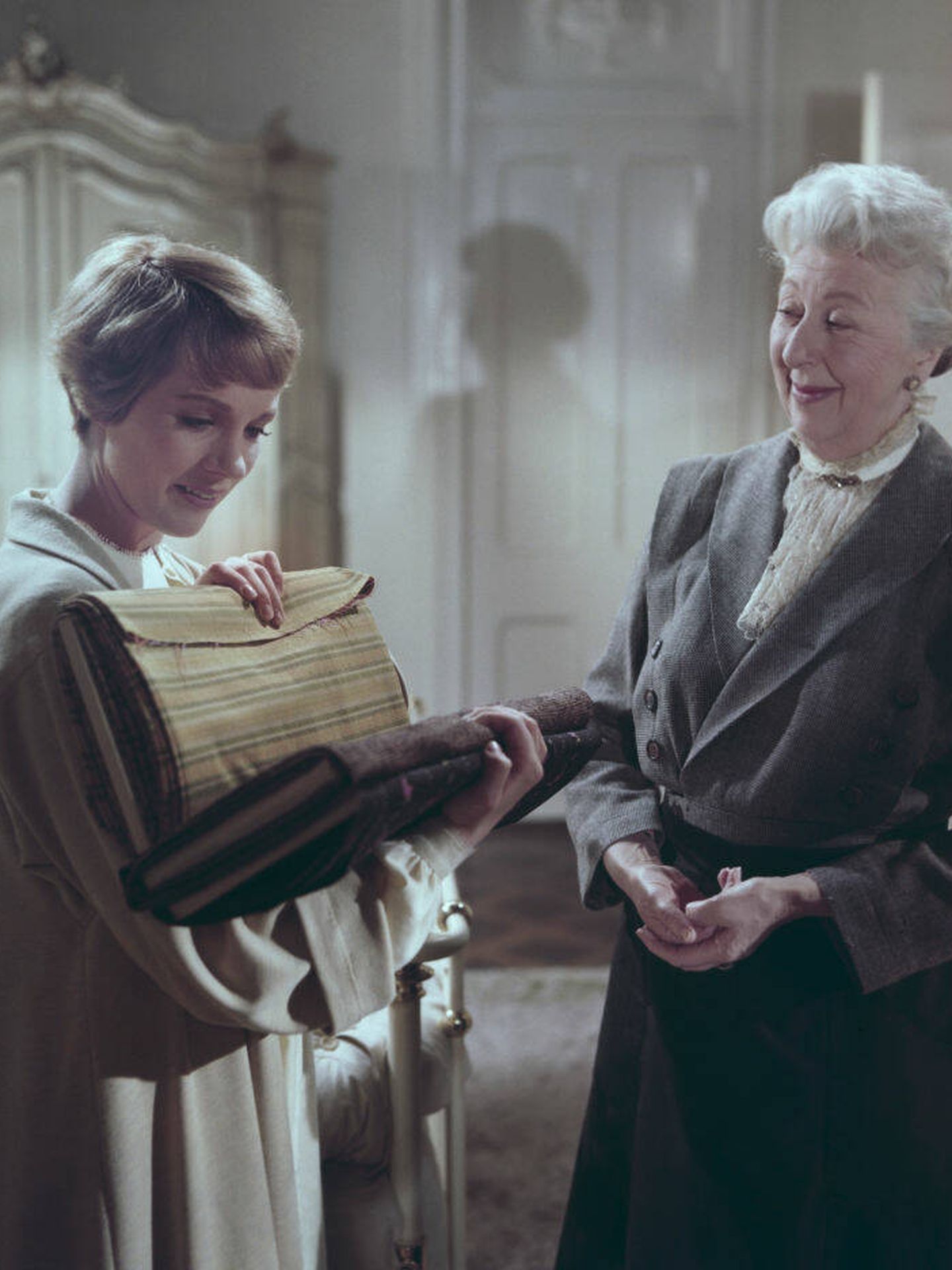 Julie Andrews, en una escena de 'Sonrisas y lágrimas'. (Getty)