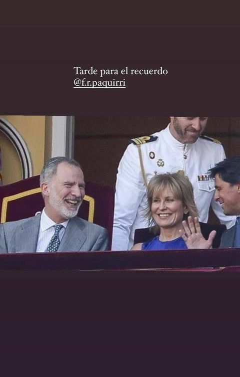 El rey Felipe VI y Fran Rivera entre charlas y risas. (Instagram/@lmontesoficial)