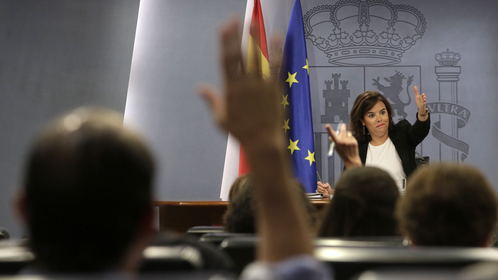 Foto: La vicepresidenta del Gobierno en funciones, Soraya Sáenz de Santamaría. (EFE)