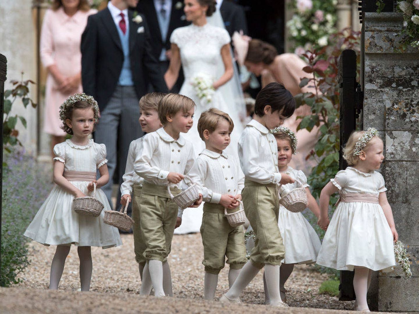 El príncipe George en la boda de Pippa Middleton. (Getty)