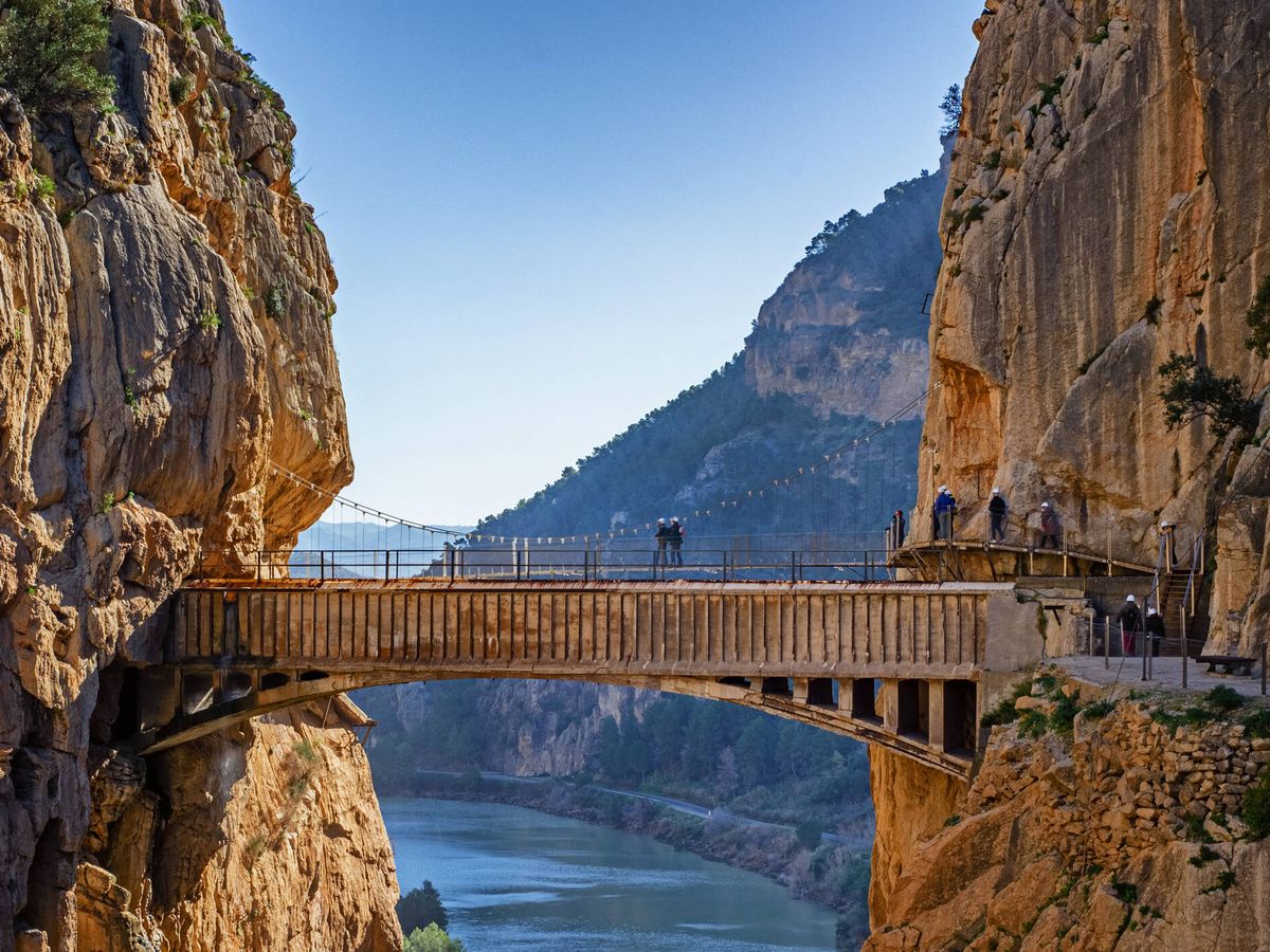 Foto: La popular ruta conocida como el Caminito del Rey. (Fuente: iStock)