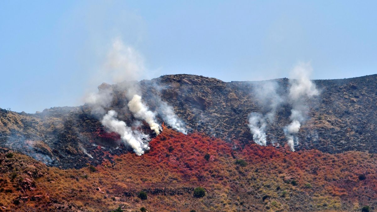 Declarado un gran incendio en un asentamiento chabolista de Níjar (Almería)