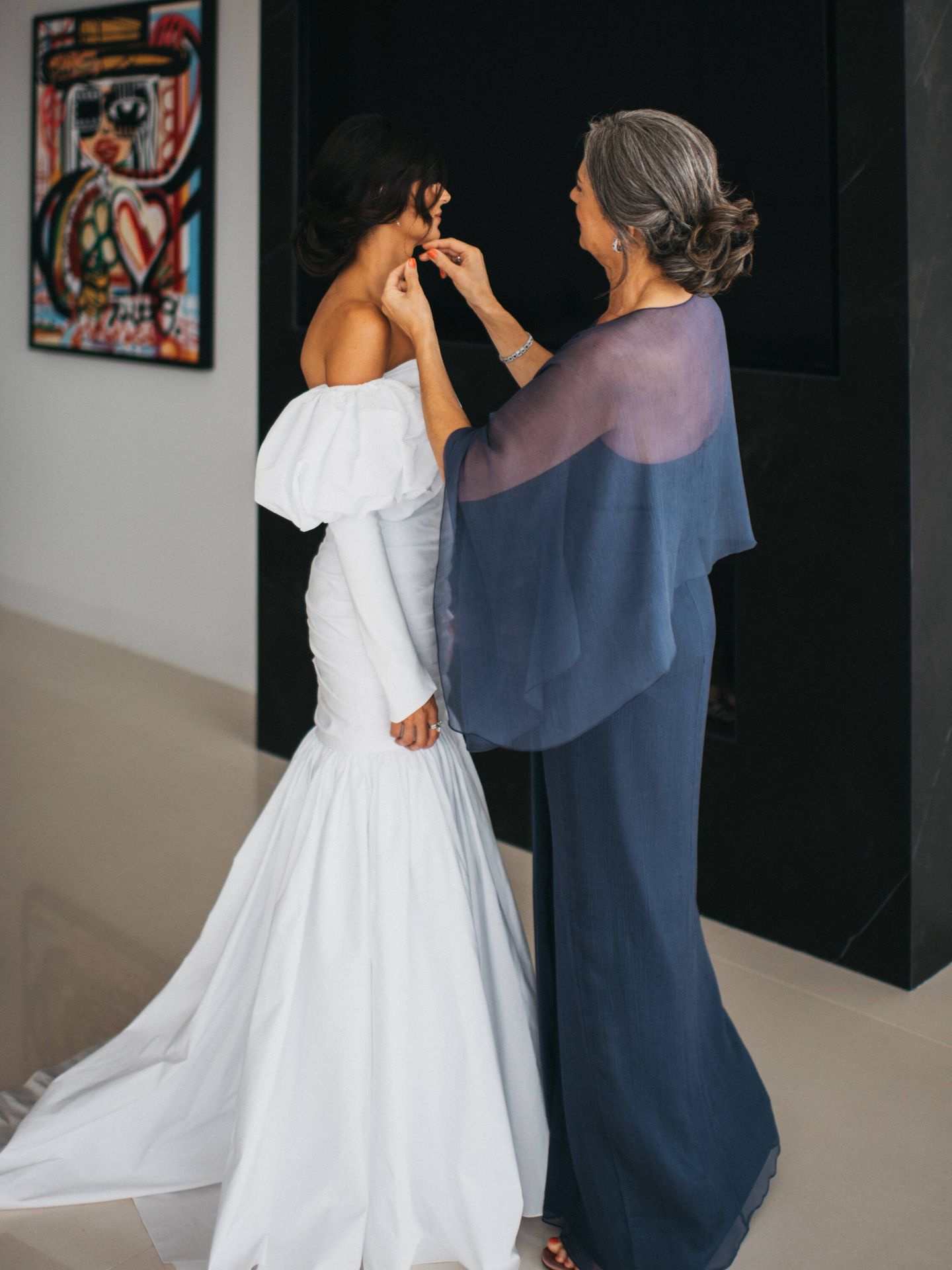 El vestido de novia de María creado por Jorge Redondo. (Pelayo Lacazette)