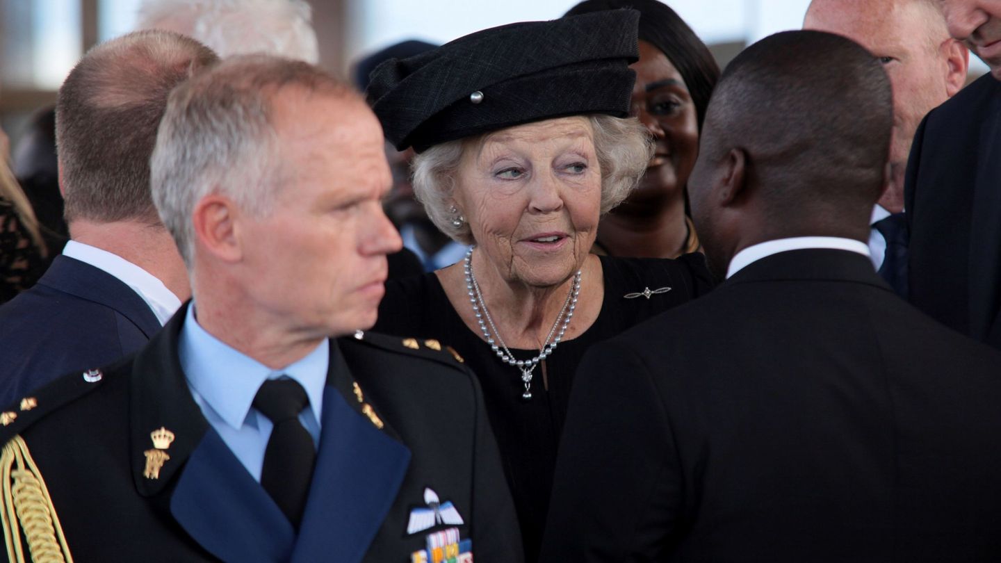 La princesa Beatriz de Holanda, en el funeral de Kofi Annan. (Reuters)