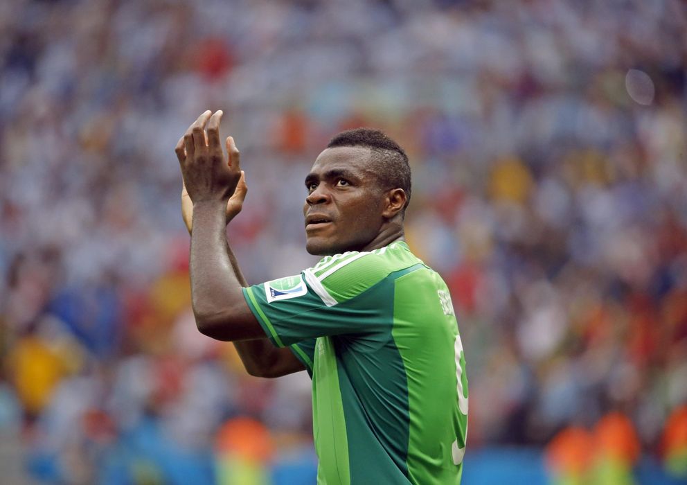 Foto: Emenike es la gran referencia de Nigeria contra Francia (EFE).