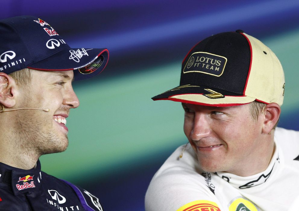 Foto: Sebastian Vettel y Kimi Raikkonen en el último GP de Singapur.