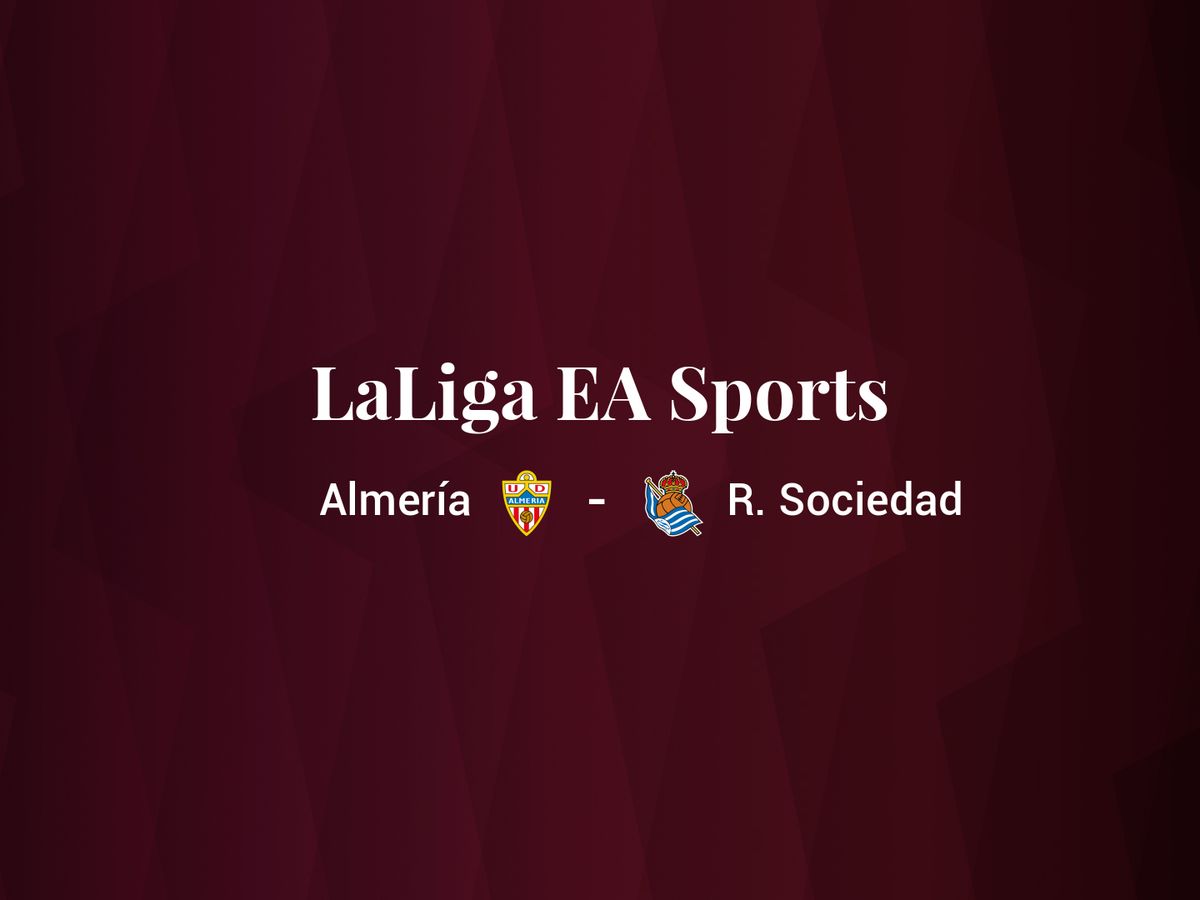 Foto: Resultados Almería - Real Sociedad de LaLiga EA Sports (C.C./Diseño EC)