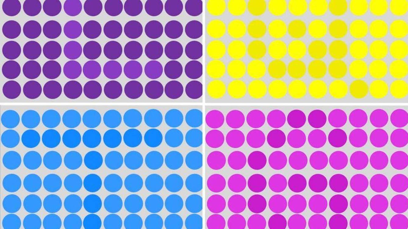 Foto: Test de colores, letras y puntos (PlayBuzz)