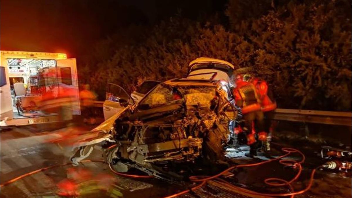 Muere un conductor kamikaze en la A-8 de Gijón tras dejar varios heridos