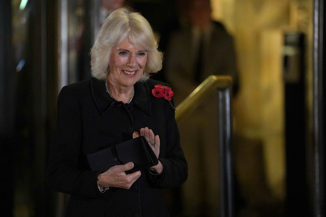 La reina Camilla, en el Royal Albert Hall. (Reuters)
