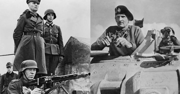 Foto: Erwin Rommel y Bernard Law Montgomery