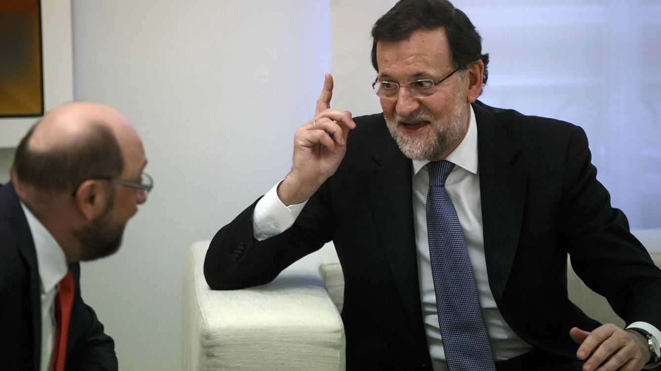Foto: El presidente del Gobierno español, Mariano Rajoy (d), y el presidente del Parlamento Europeo, Martin Schulz. (Reuters)
