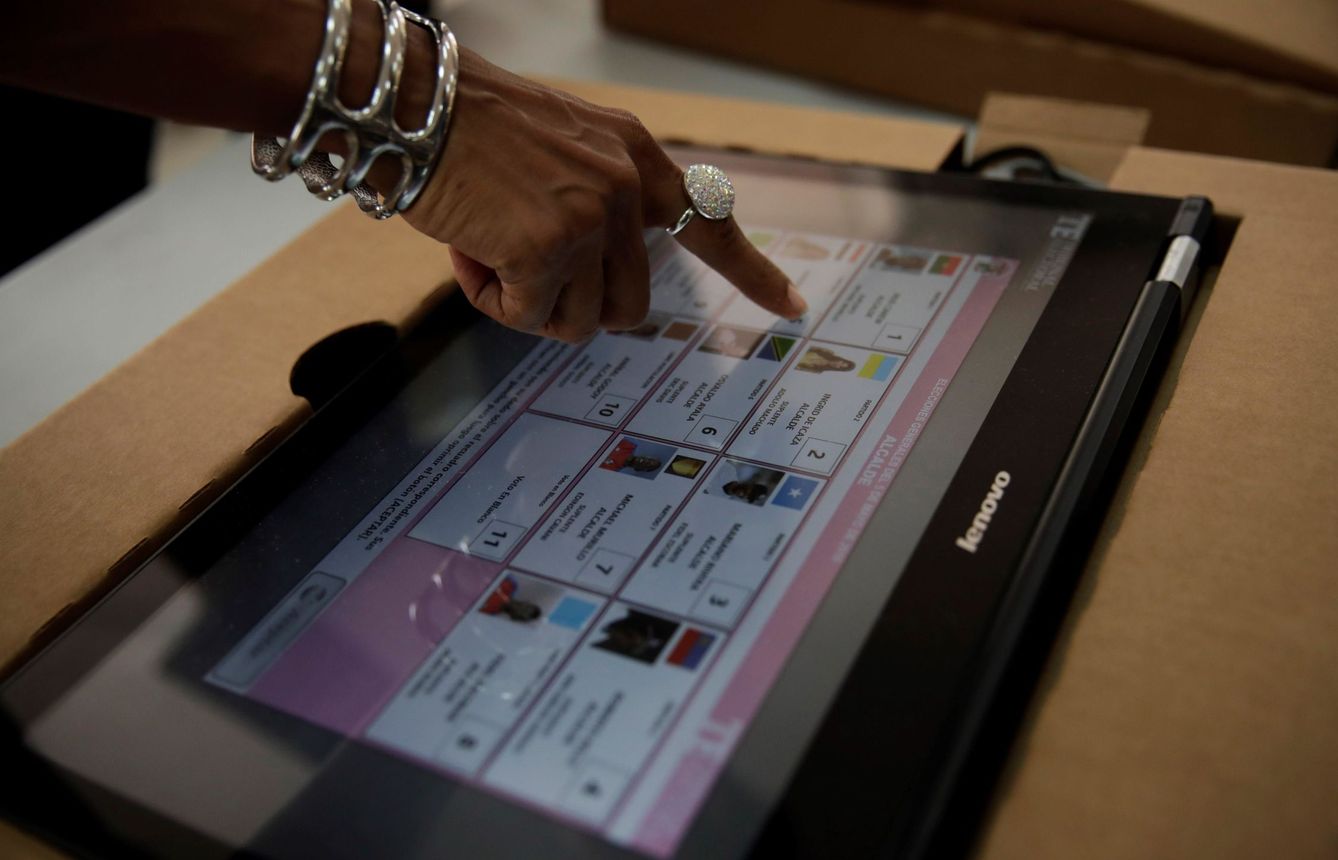 Sistema de voto electrónico. (EFE)