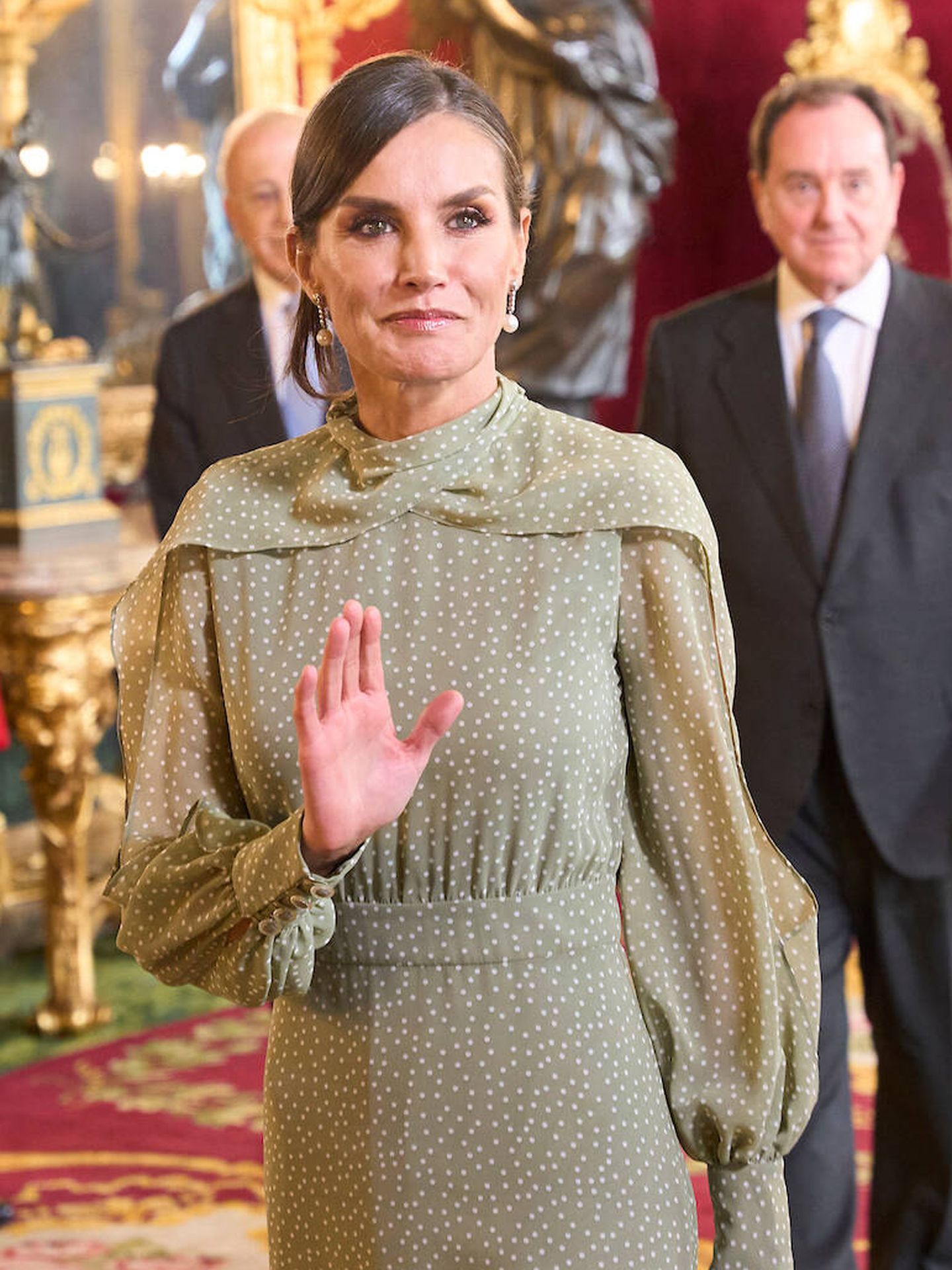 La reina Letizia, en la recepción. (Limited Pictures)