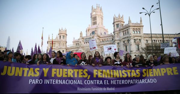 Foto: Manifestación del pasado año en Madrid coincidiendo con el Dia de la Mujer. (EFE)