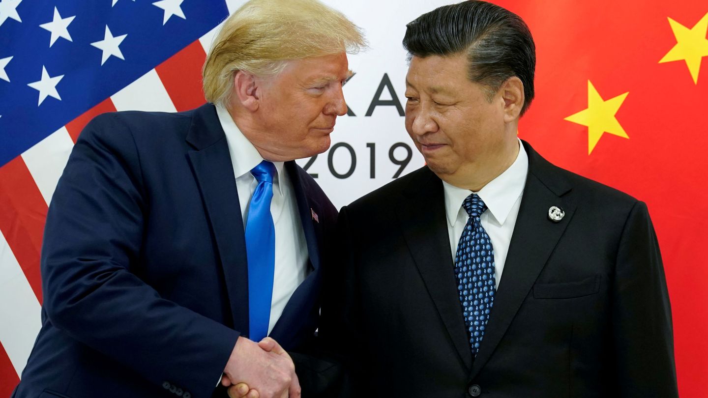 Trump y Xijing Ping durante la reunión del G20. (EFE)