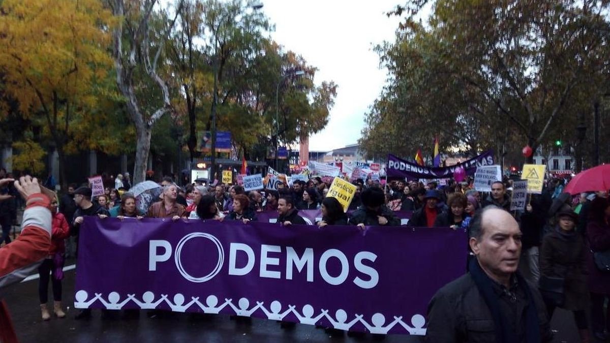 La manifestación convocada por Podemos se topa con el rechazo de los círculos