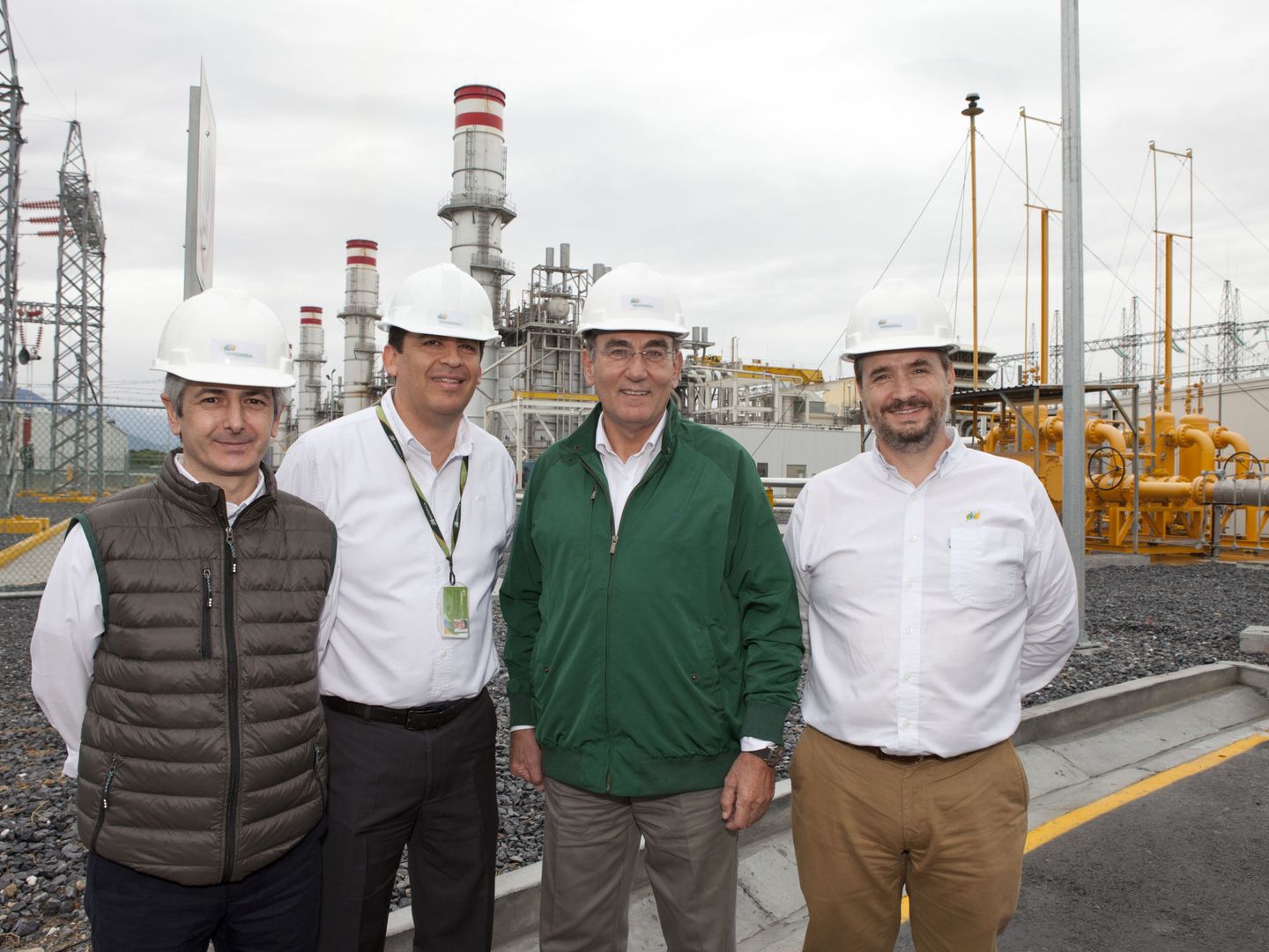 El presidente de Iberdrola en la inauguración de una central de ciclo combinado en México. (EFE)