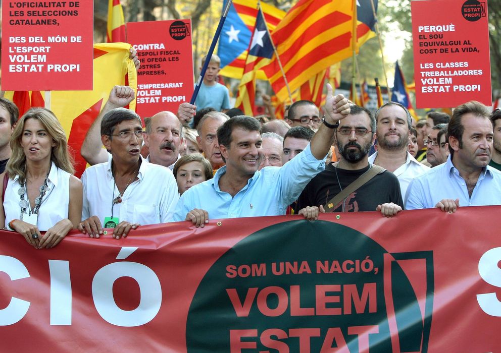 Foto: Una imagen de archivo de la Diada en Cataluña (EFE)