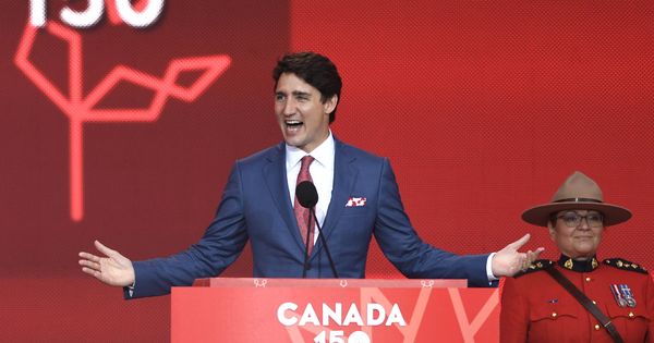 Foto: Justin Trudeau en un discurso el día de Canadá. (Gtres)