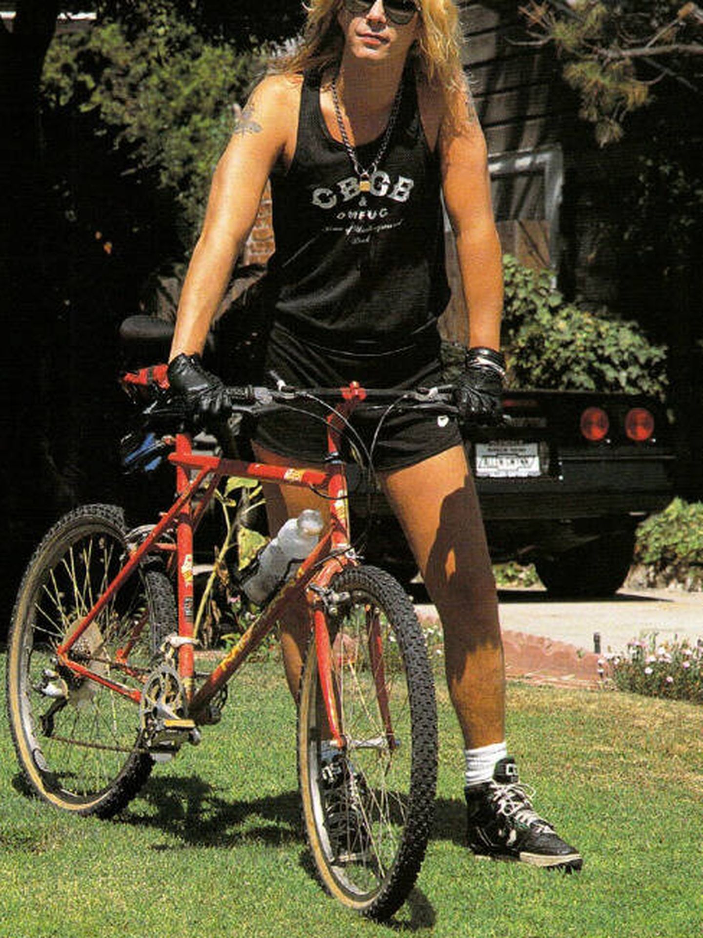 Duff se aficionó al ciclismo de montaña 