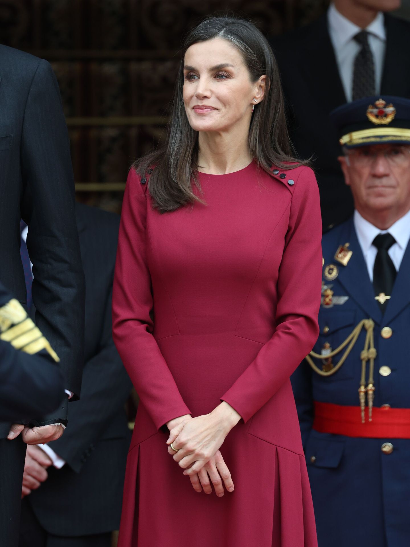 La reina Letizia en la apertura de las Cortes Generales. (Europa Press/Raúl Seler)
