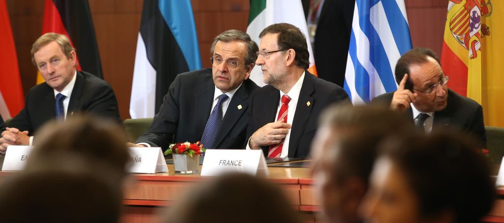Rajoy y Samaras durante un Consejo Europeo (AP)