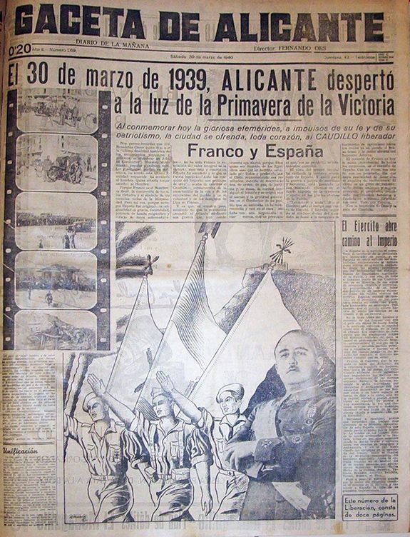 Gaceta de Alicante del 30 de marzo de 1939