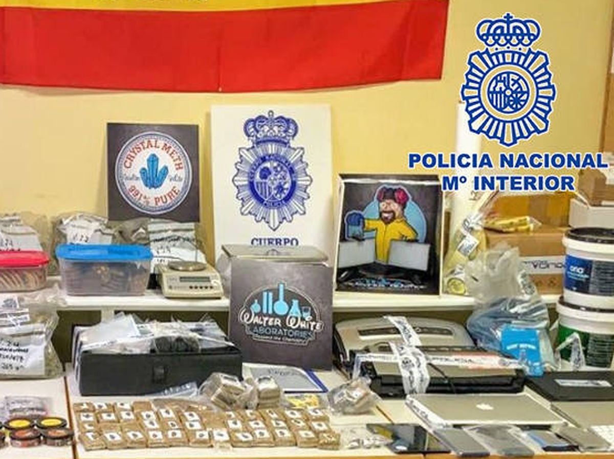 Foto: Gominolas de THC, miel de marihuana o polvo azucarado de cocaína...la droga a la que se accedía por 'Direct'. Foto: Policía Nacional