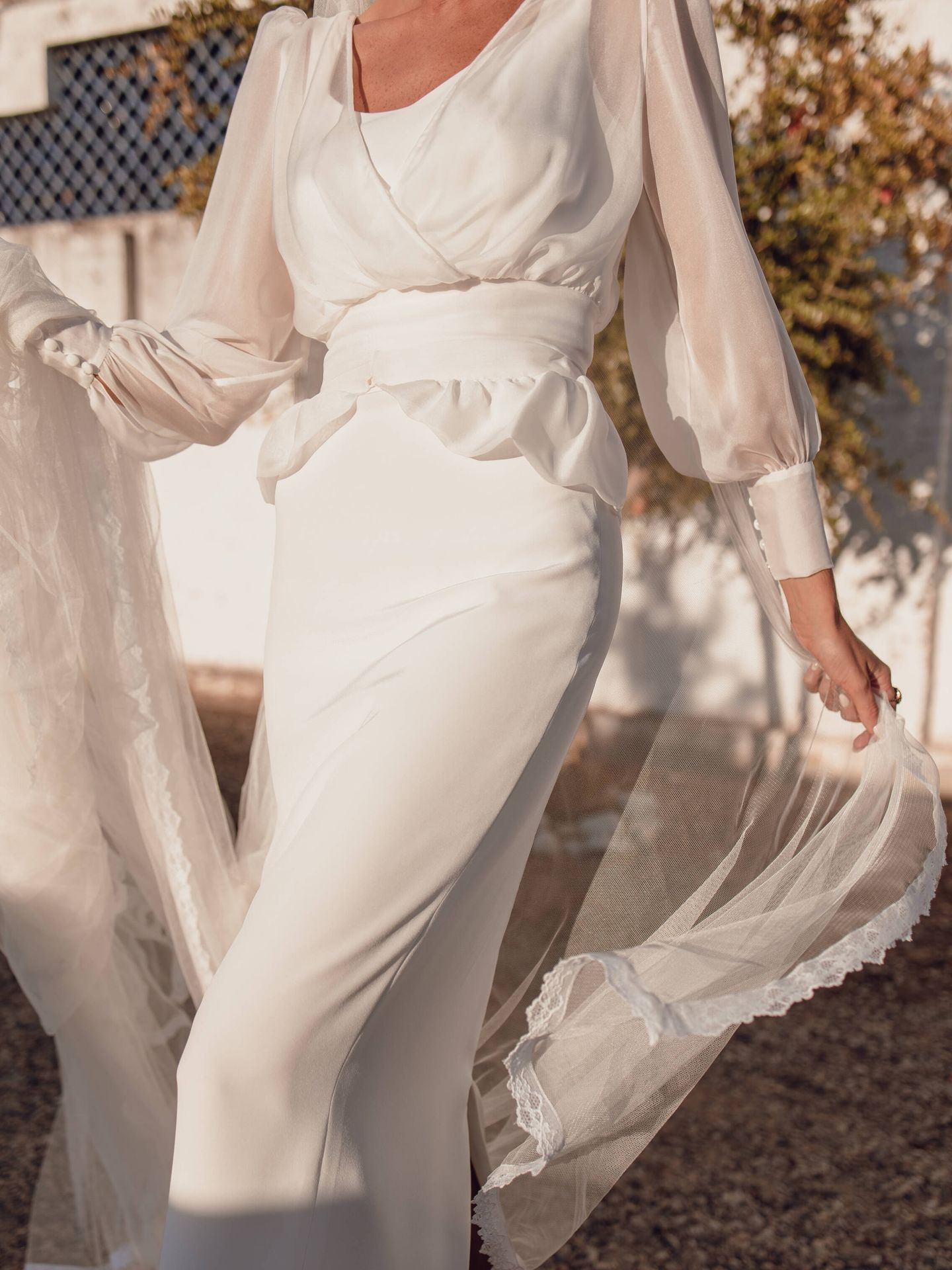 El vestido de novia de Blanca. (Fotos: El objetivo de Sara)