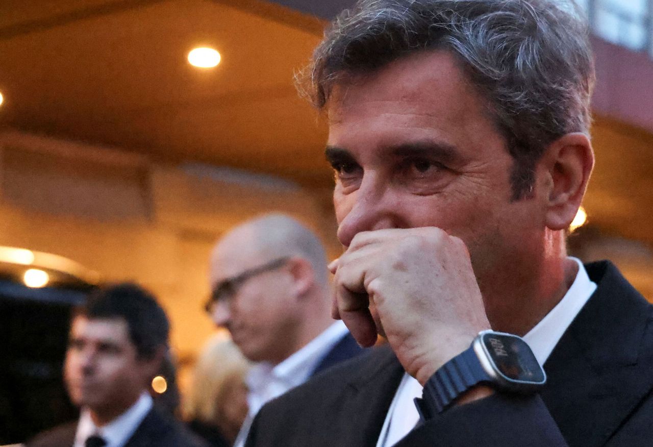El CEO del Manchester City, Ferran Soriano, tras la reunión de la European Football Clubs. (Reuters/Tom Little)
