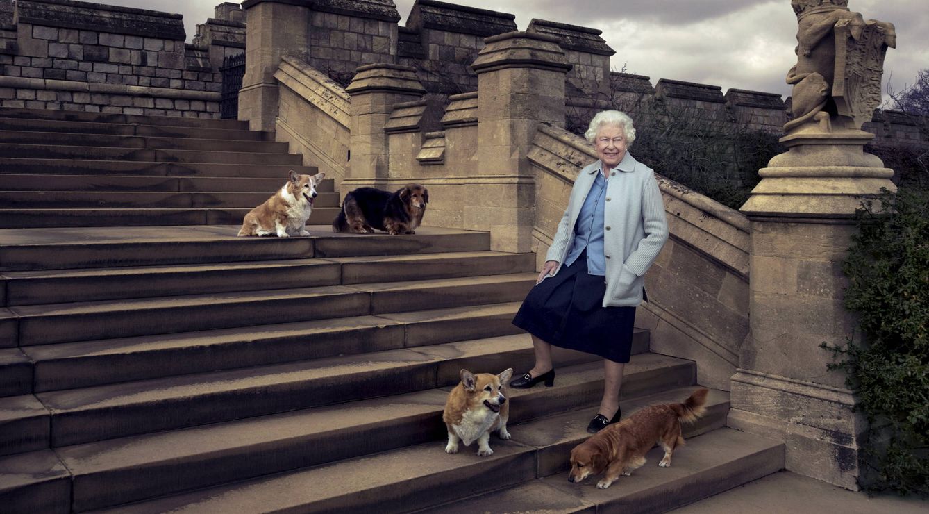 La reina Isabel, al cumplir los 90 años.