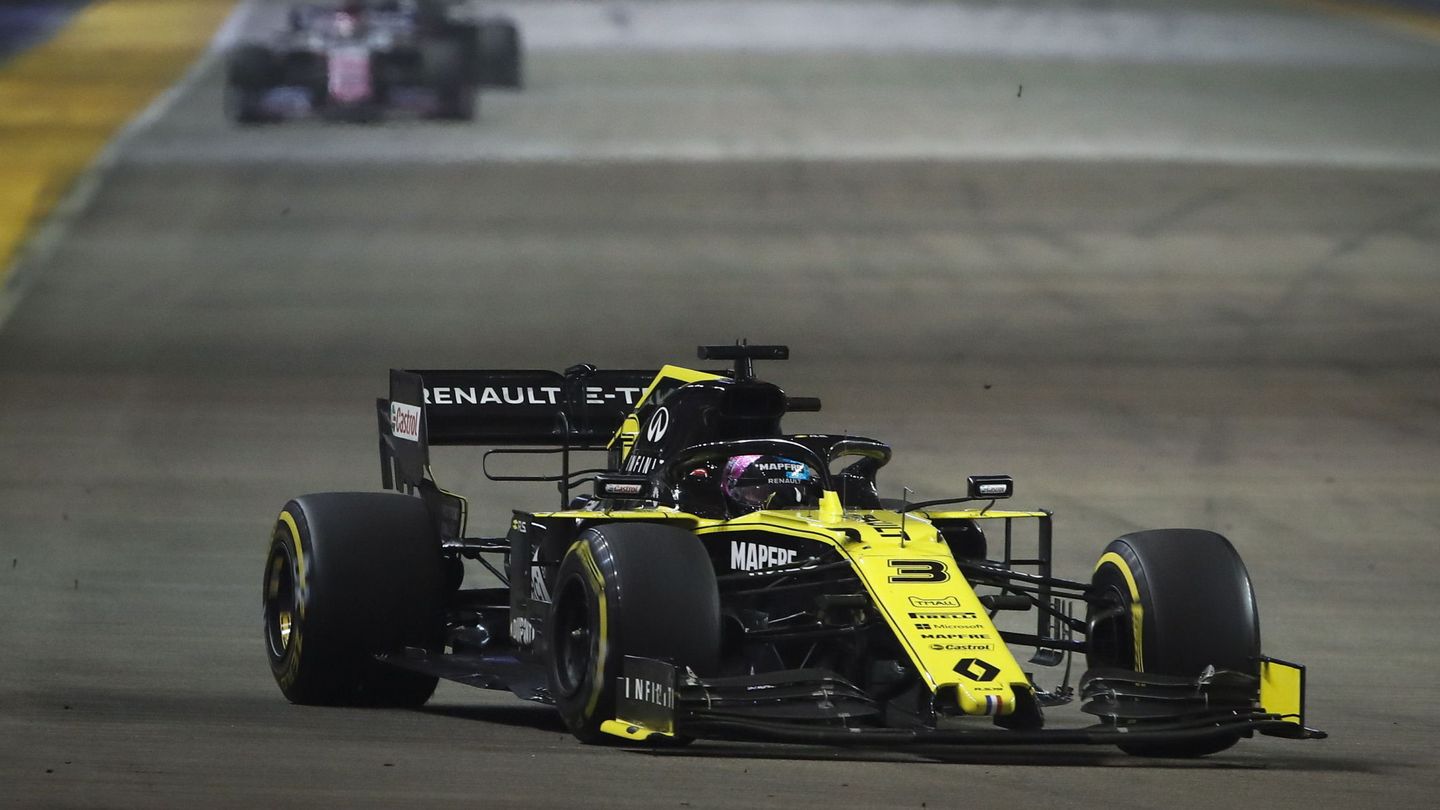 Daniel Ricciardo durante el GP de Singapur. (EFE)