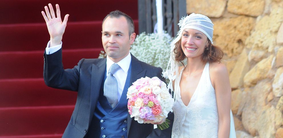 Andrés Iniesta y Anna Ortiz el día de su boda (I.C.)