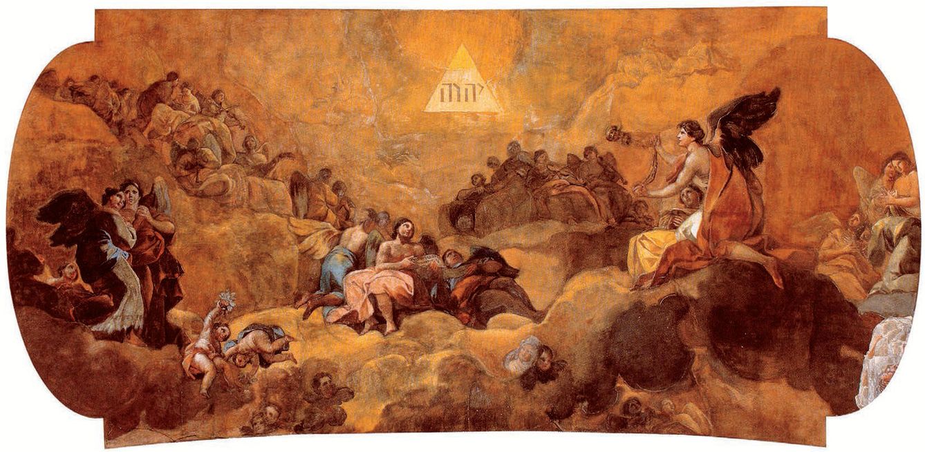 'La adoración del nombre de Dios'. Francisco de Goya. Catedral Basílica del Pilar. 1772.