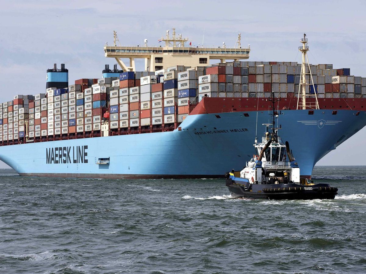 Foto: Un buque Triple-E de Maersk, el Mc-Kinney Moller, fletado en 2013. (EFE)
