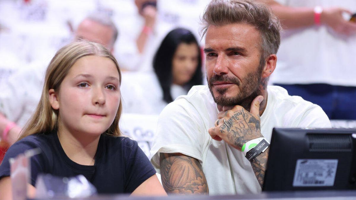 La noche mágica de David Beckham y su hija Harper en el concierto de esta estrella española