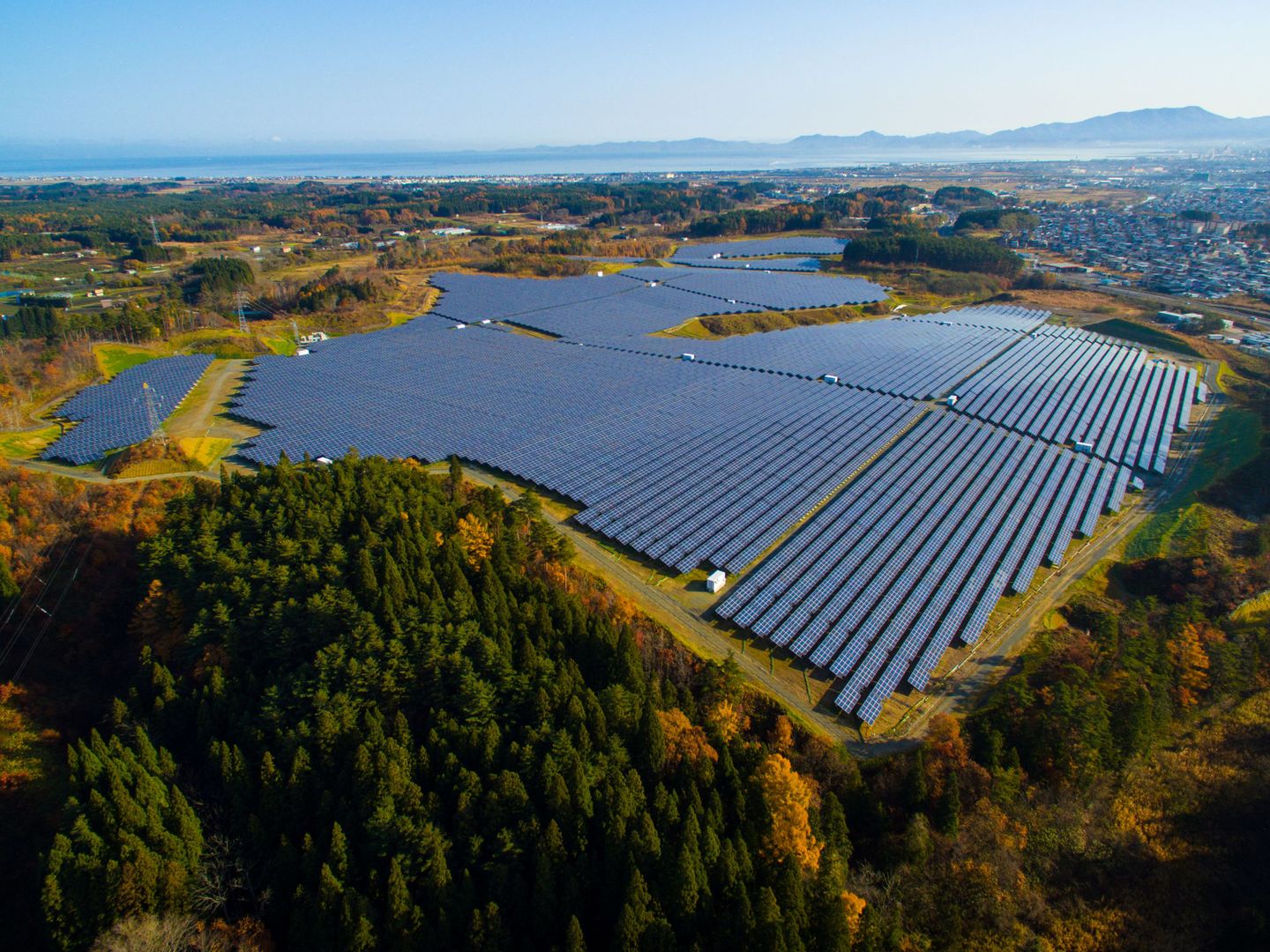 Foto de archivo de una planta fotovoltaica en Japón. (Reuters)
