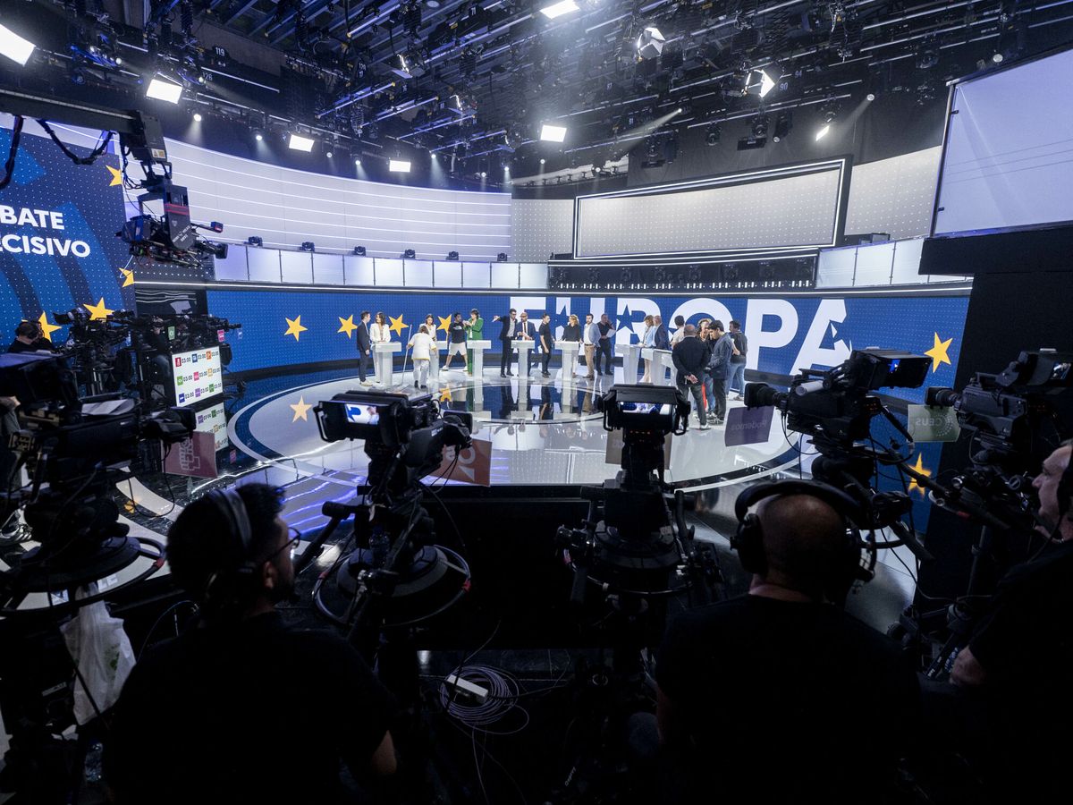 Foto: Debate en RTVE por las elecciones europeas. (Europa Press/Alberto Ortega)