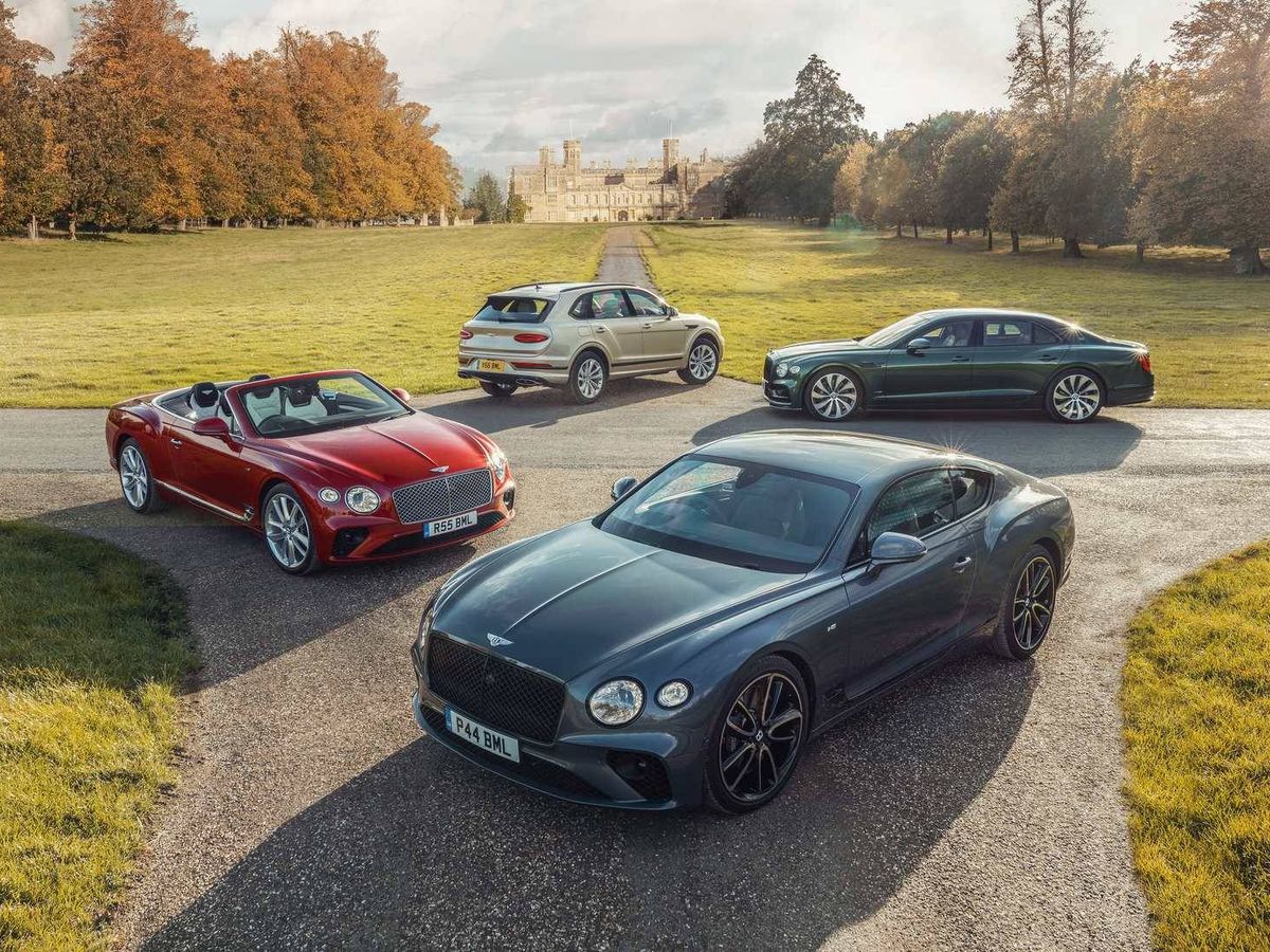 Foto: Esta es la gama completa de Bentley con la que ha logrado su récord de ventas histórico. 