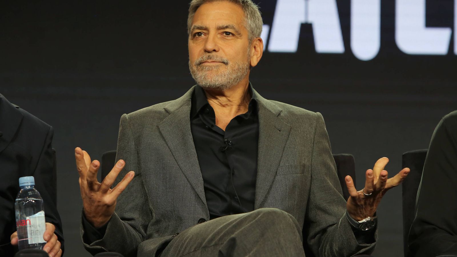 Foto: Clooney, promocionando su nueva serie. (Getty)
