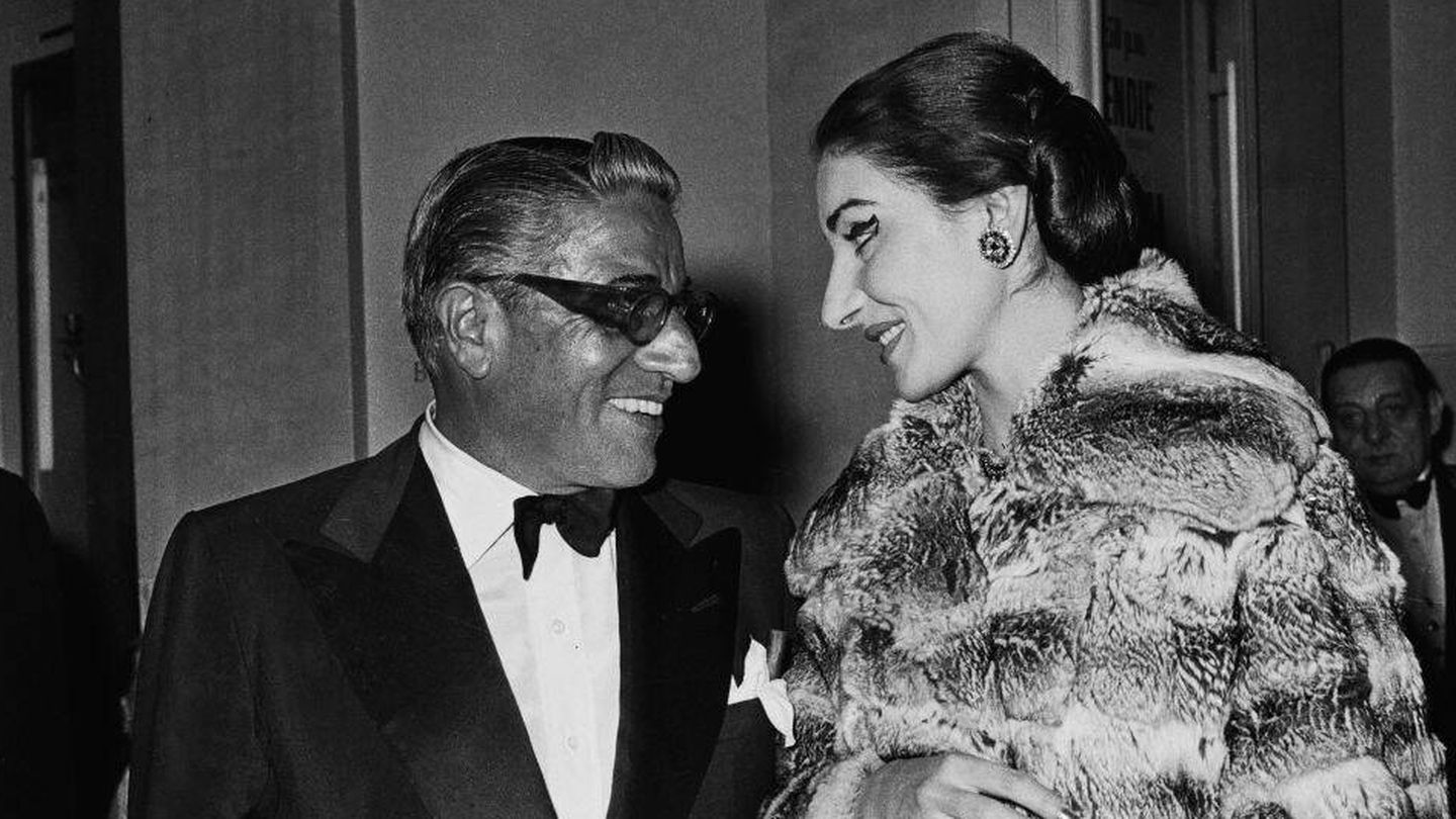 Maria Callas y Aristóteles Onassis. (Getty)