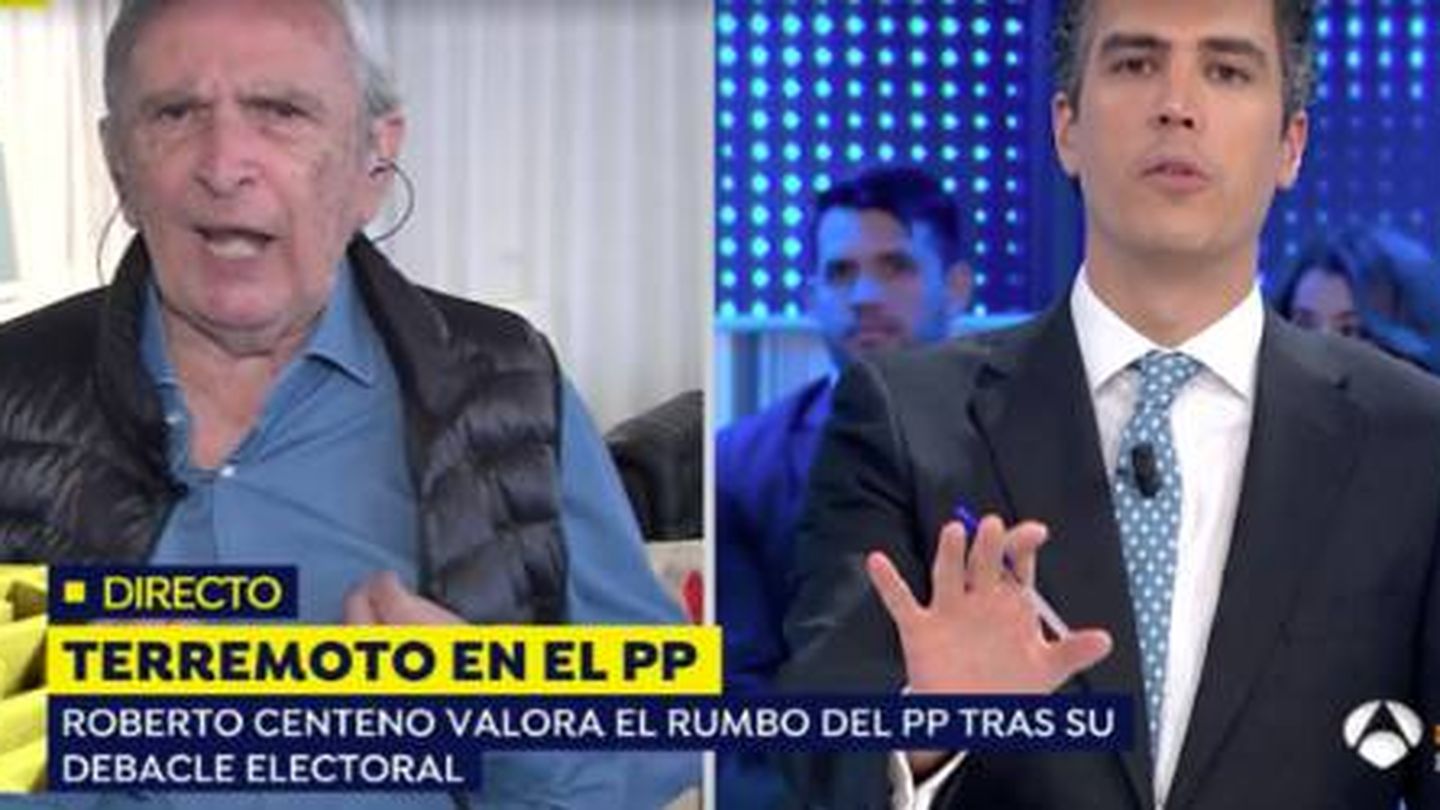 Roberto Centeno (Vox) y Gonzalo Bans, 'Espejo Público'. (Antena 3)