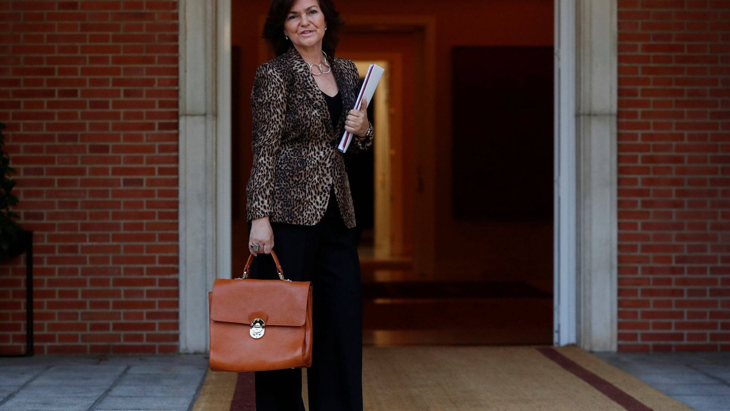 La vicepresidenta del Gobierno, Carmen Calvo. (Reuters)