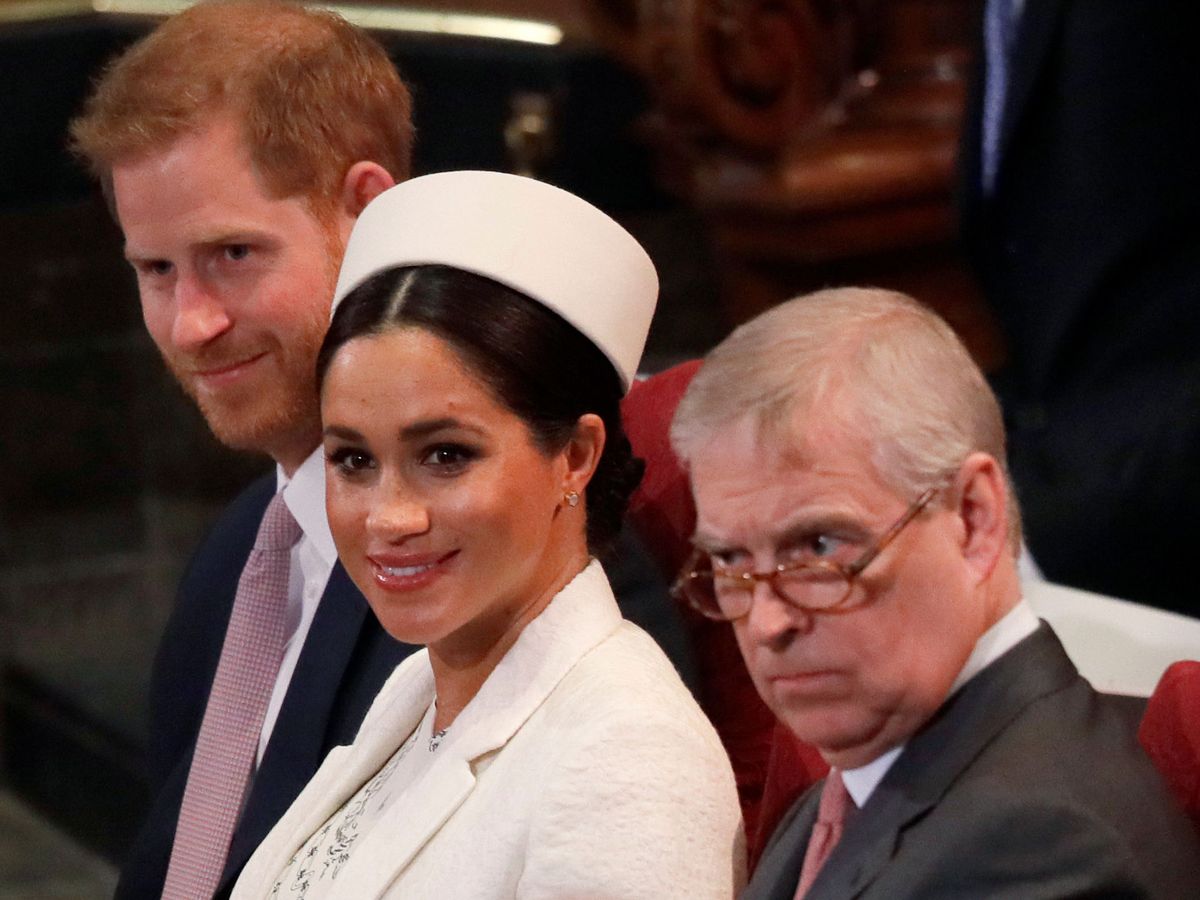 Foto: Meghan Markle y el príncipe Andrés, en 2019. (Reuters/Pool/Kirsty Wigglesworth)