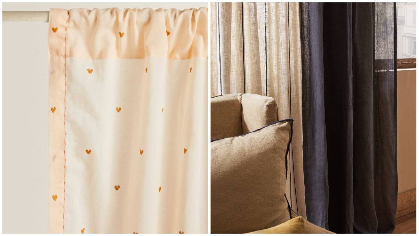Descubre las cortinas de rebajas de Zara Home. (Cortesía)