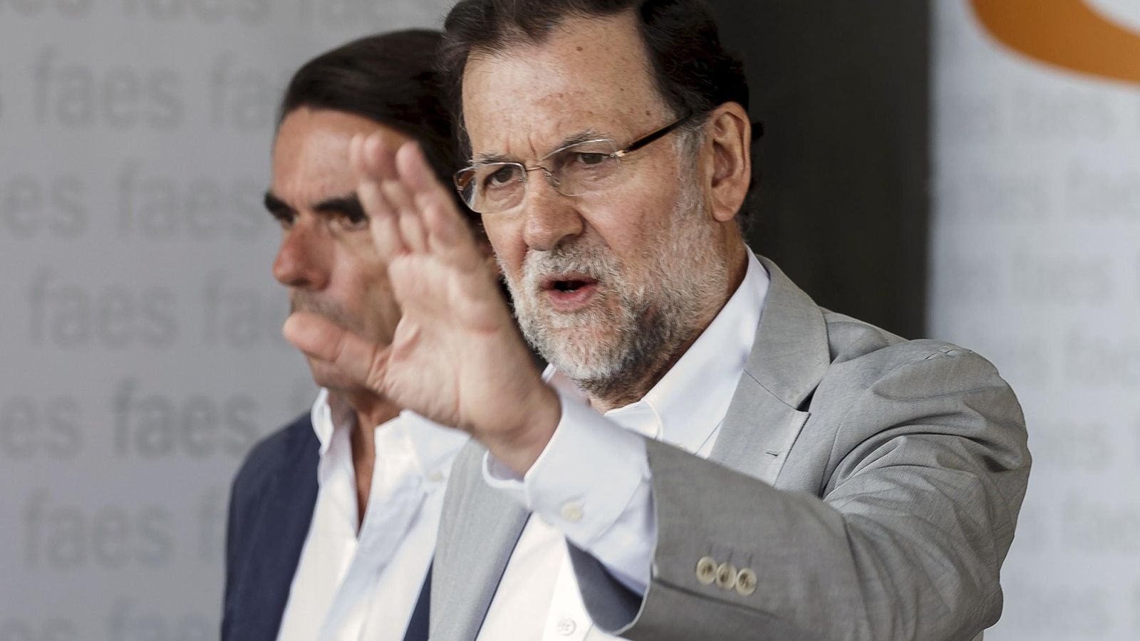Foto: Mariano Rajoy y José María Aznar, en julio de 2015. (Reuters)
