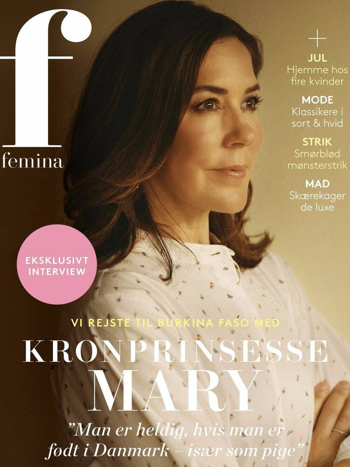 Mary de Dinamarca, en la portada de 'Femina'. 
