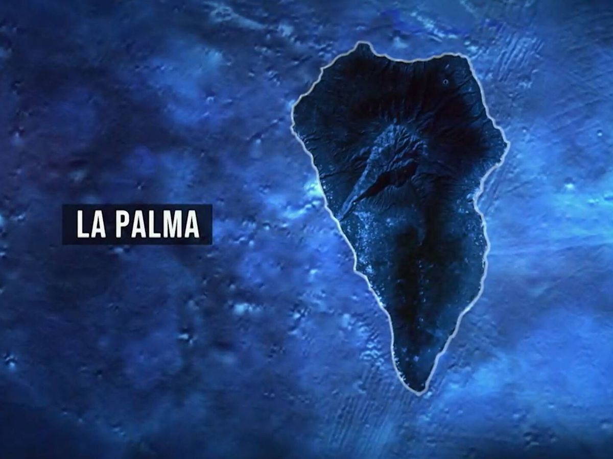 Foto: Mapa de la isla de La Palma. (DMAX)