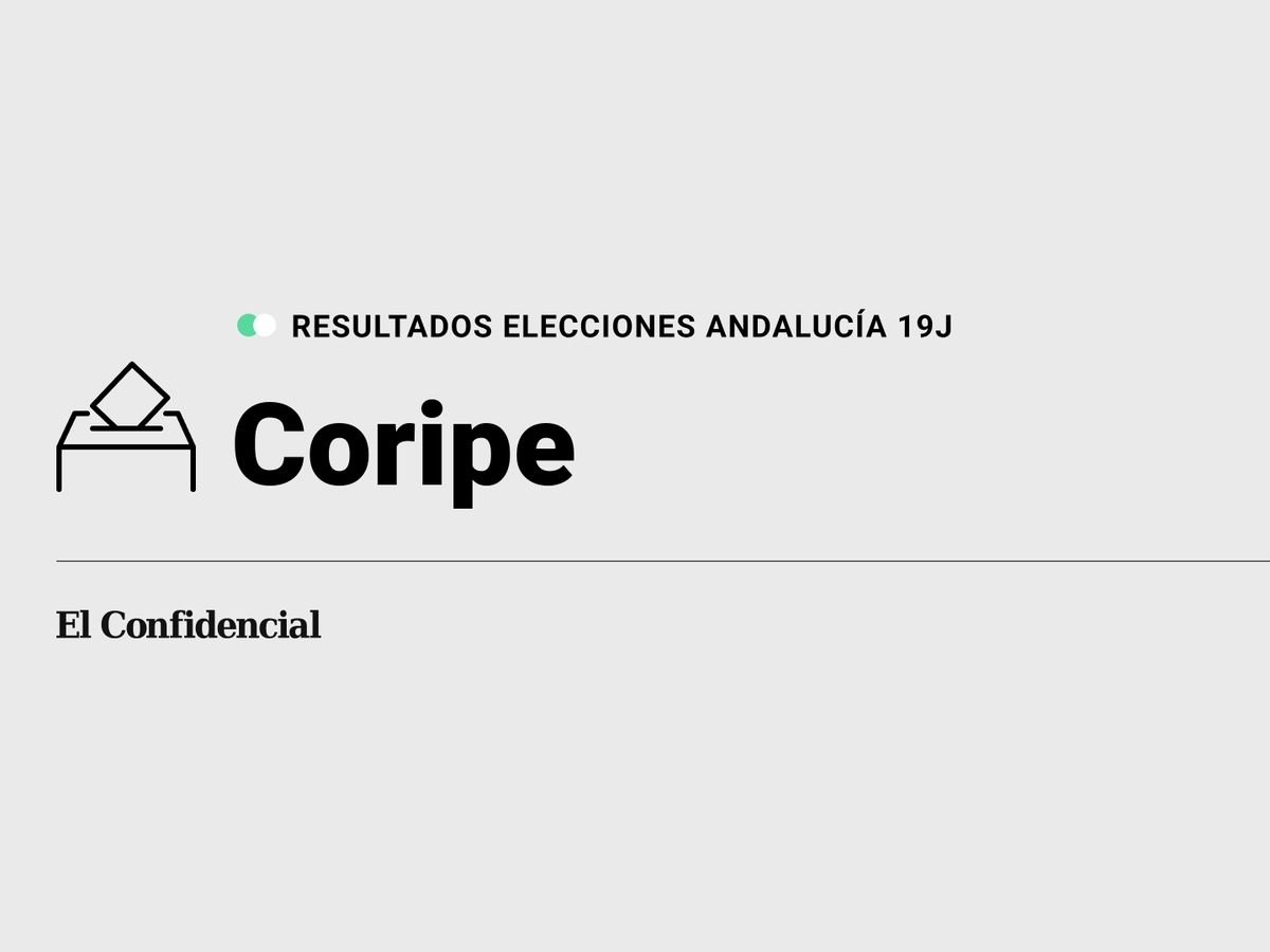 Foto: Resultados en Coripe, Sevilla, de las elecciones de Andalucía 2022 este 19-J (C.C./Diseño EC)